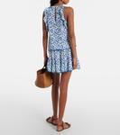 Топ с оборками и принтом Alida Poupette St Barth, White Blue Alamy - фото 3