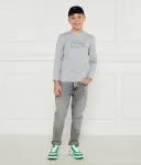 Лонгслив regular fit Lacoste, серый - фото 2