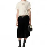 Футболка с логотипом MIU MIU, нейтральный - фото 4