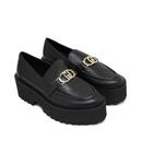 Мокасины кожаные Liu Jo Forty 01, черный - фото 3