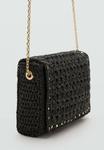 Сумка кросс-боди Mango NATURAL SHOULDER WITH STUDS, Black - фото 5