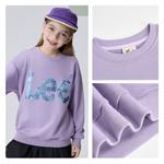 Детская толстовка Lee, серо-фиолетовый - фото 11