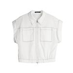 ELLE Рубашка Women's White Lapel Moderate - фото