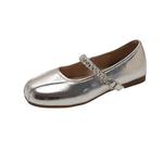 Туфли Мэри Джейн на платформе женские WUJI, Silver - фото