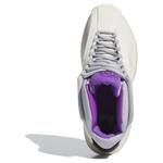 Кроссовки Adidas Crazy 1 Cream White Active Purple, белый - фото 4
