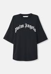 Футболка Palm Angels CURVED LOGO TEE, Black/Off White/Black - фото 5