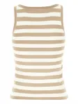 Полосатый топ в рубчик MAX MARA, белый - фото 2