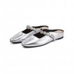 Закрытые тапочки для женщин DAPHNE, серебро - фото 3