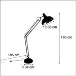 QAZQA — Современный умный торшер Сталь I Серебро I Матовый никель, включая Wi-Fi A60 — Хобби I Гостиная I Спальня — Сталь круглая — Подходит для светодиодов E27 - фото 3
