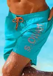 Купальные шорты S.Oliver с модным принтом логотипа, бирюзовый - фото 3
