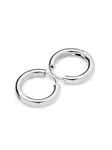 Серьги-кольца Tube Adina Reyter, серебяный - фото 3