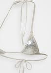 Топ бикини Jaded London SUPER MICRO SEQUIN , Silver-Coloured - фото 3