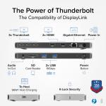 Док-станция Plugable Thunderbolt 4 Quad Video Docking Station TBT-6950PD - фото 3