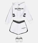 Хлопковые шорты с логотипом Balmain, белый - фото 2