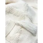 Покрывало Плед Boho с модными помпонами Primera, бежевый - фото 4