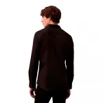 Рубашка Calvin Klein Solid Stretch Slim Fit, черный - фото 2