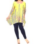 Туника Rella большого размера желтого цвета White Mark - фото 2