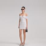 Автопортрет Слип-платье женское Self-portrait, белый - фото 6