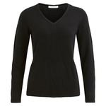 Свитер Vila Ril Long Sleeve V Neck, черный - фото 3