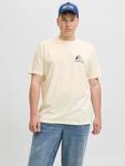 Футболка JACK & JONES PLUS, античный белый - фото 3