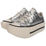 Converse Chuck Taylor All Star Lift Double Stack 'Silver Egret Black' - фото 4