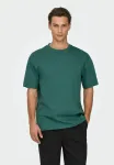 Onsfred life rlx ss tee noos basic tshirt Only & Sons, Mallard Green - фото