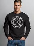 Толстовка Neverless Vegvisir 1, черный - фото 3