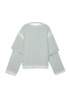 Топ CAMPERLAB Long sleeved top, Pastellgrau/Light Grey - фото 6