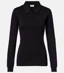 Хлопковая поло-рубашка из джерси Dries Van Noten, Black - фото