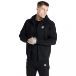 Толстовка Siksilk Essential Funnel full zip, черный - фото