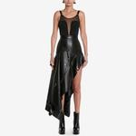 Боди с сетчатыми вставками Alexander McQueen, черный - фото 3