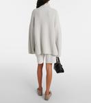 Хлопковый свитер с высоким воротом Brunello Cucinelli, Fog - фото 3