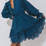 Мини-платье Fiona в цвете лазурит Cleobella, цвет lapis - фото 3