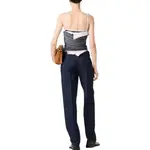 Топ с лодочкой MIU MIU, серый - фото 5