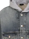 Джинсовая куртка с капюшоном BALENCIAGA, синий - фото 3