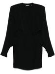 ROTATE BIRGER CHRISTENSEN платье мини с длинными рукавами, черный - фото