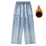 Джинсы унисекс dnnnnx, Синий - фото 48