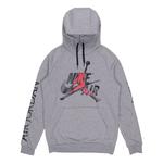Толстовка Air Jordan Alphabet Logo Pullover Hooded Fleece Gray, серый - фото