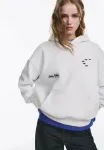 Худи со звездой и слоганом Pull&Bear, Stone - фото