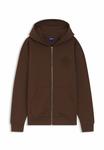 Толстовка HUGO Zip-up sweatshirt, Brown /Brown - фото 5