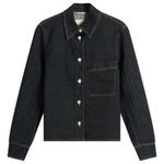 Полосатая джинсовая куртка Closed, синий - фото