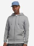 Толстовка с капюшоном на молнии JACK & JONES Star, Mottled Grey - фото 3