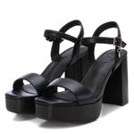 Женские черные босоножки на платформе с каблуком Xti - фото 4