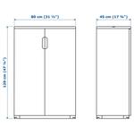 Шкаф с дверцами GALANT IKEA, 80x120 см, белый - фото 10