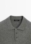 Топ Massimo Dutti Long sleeved top, Grey - фото 8
