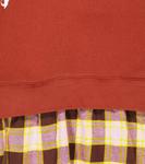 Платье-худи из хлопка в клетку Palm Angels Kids, Brown White - фото 3