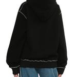 Худи с вышитым логотипом MM6 Maison Margiela, черный - фото 5