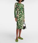 Балетки с блестками в виде перчаток Dries Van Noten, зеленый - фото 3