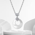 Женское ожерелье из халцедона GIFU, белый - фото 12