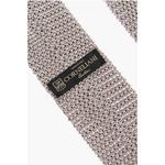 Галстук крючком из шелка Corneliani, бежевый - фото 3